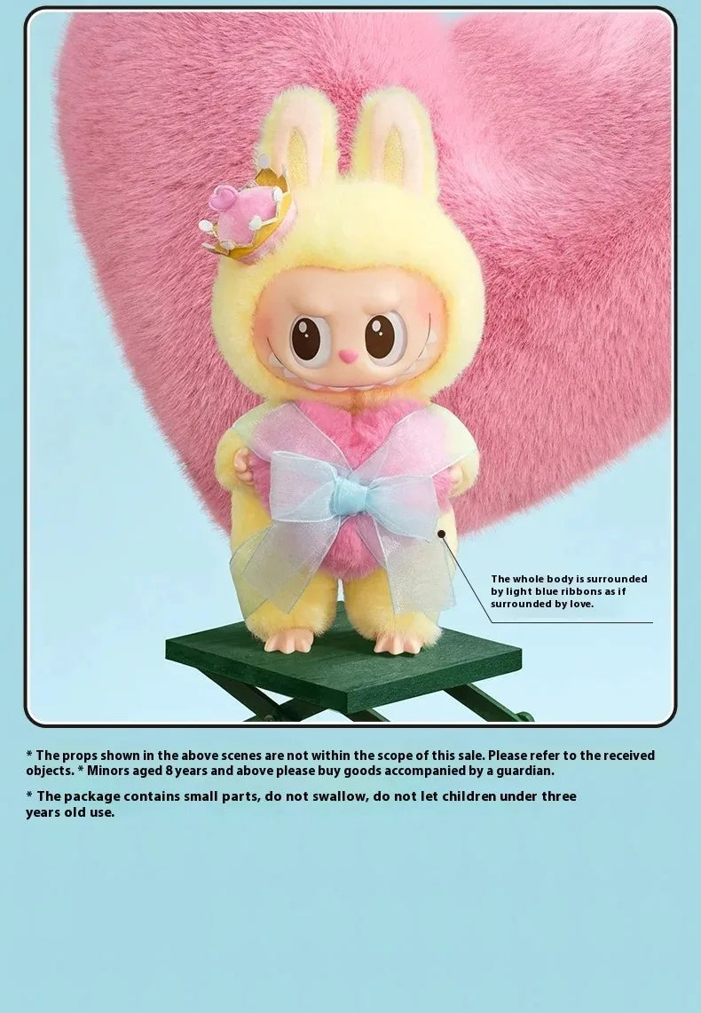 Cute Bunny King Doll Figure – Handmade Vinyl Toy Gift for Collectors and Kids