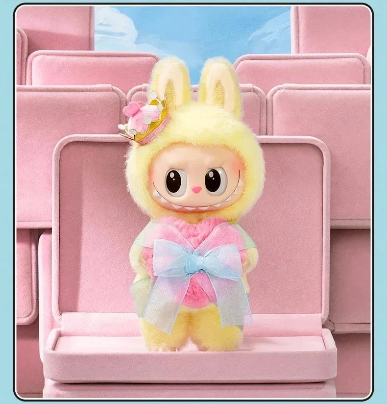 Cute Bunny King Doll Figure – Handmade Vinyl Toy Gift for Collectors and Kids