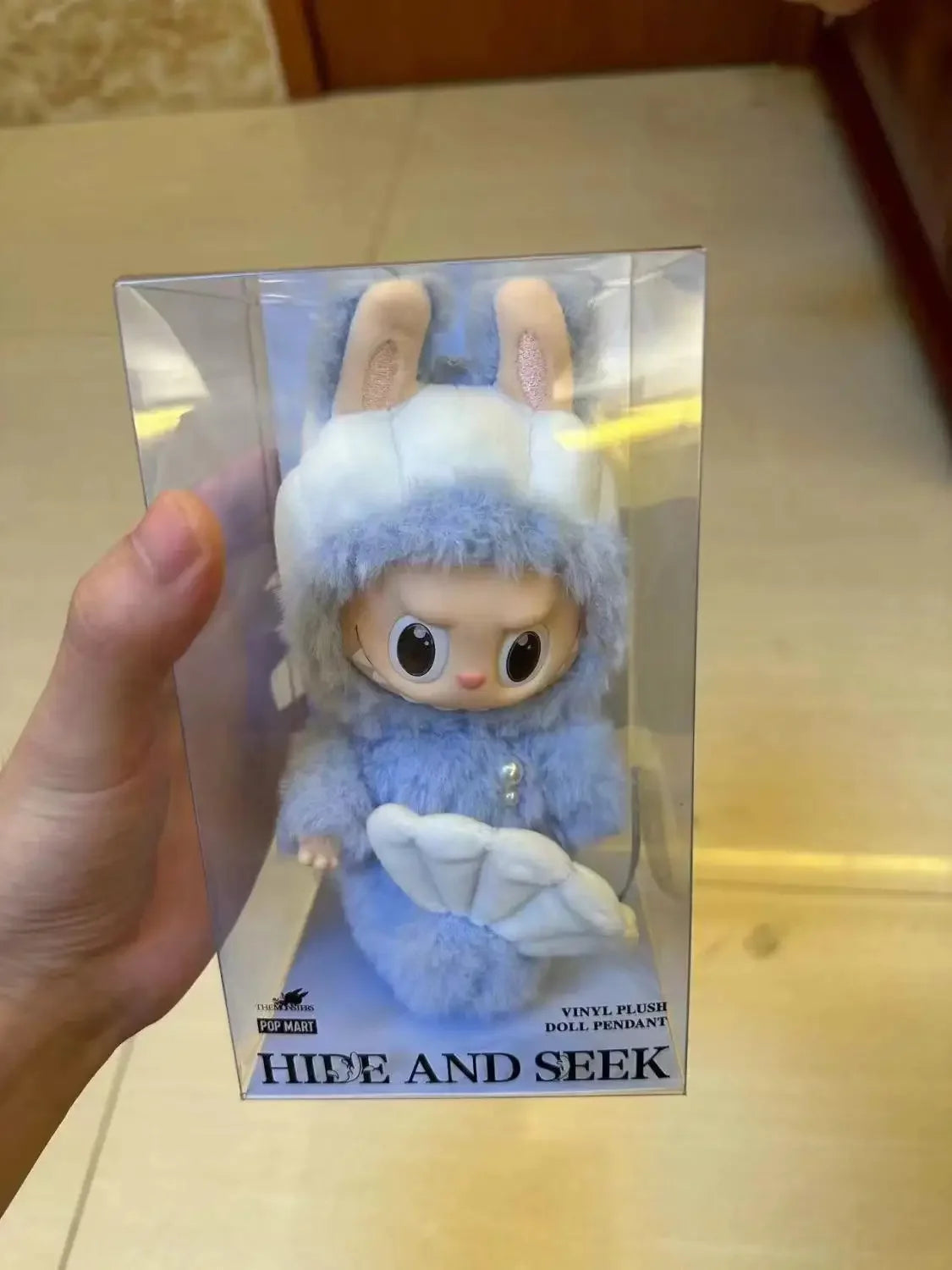 Blue Fairy Macaron Mermaid Heartbeat Bubble Plush Vinyl Face Flesh Doll Plush Pendant Keychain Cute Doll Toy Kids Gifts