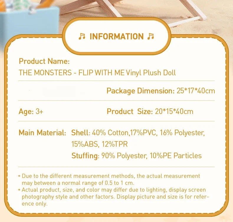 PopMart Labubu The Monsters "Flip With Me" Vinyl Plush Doll – Cute Collectible Art Toy