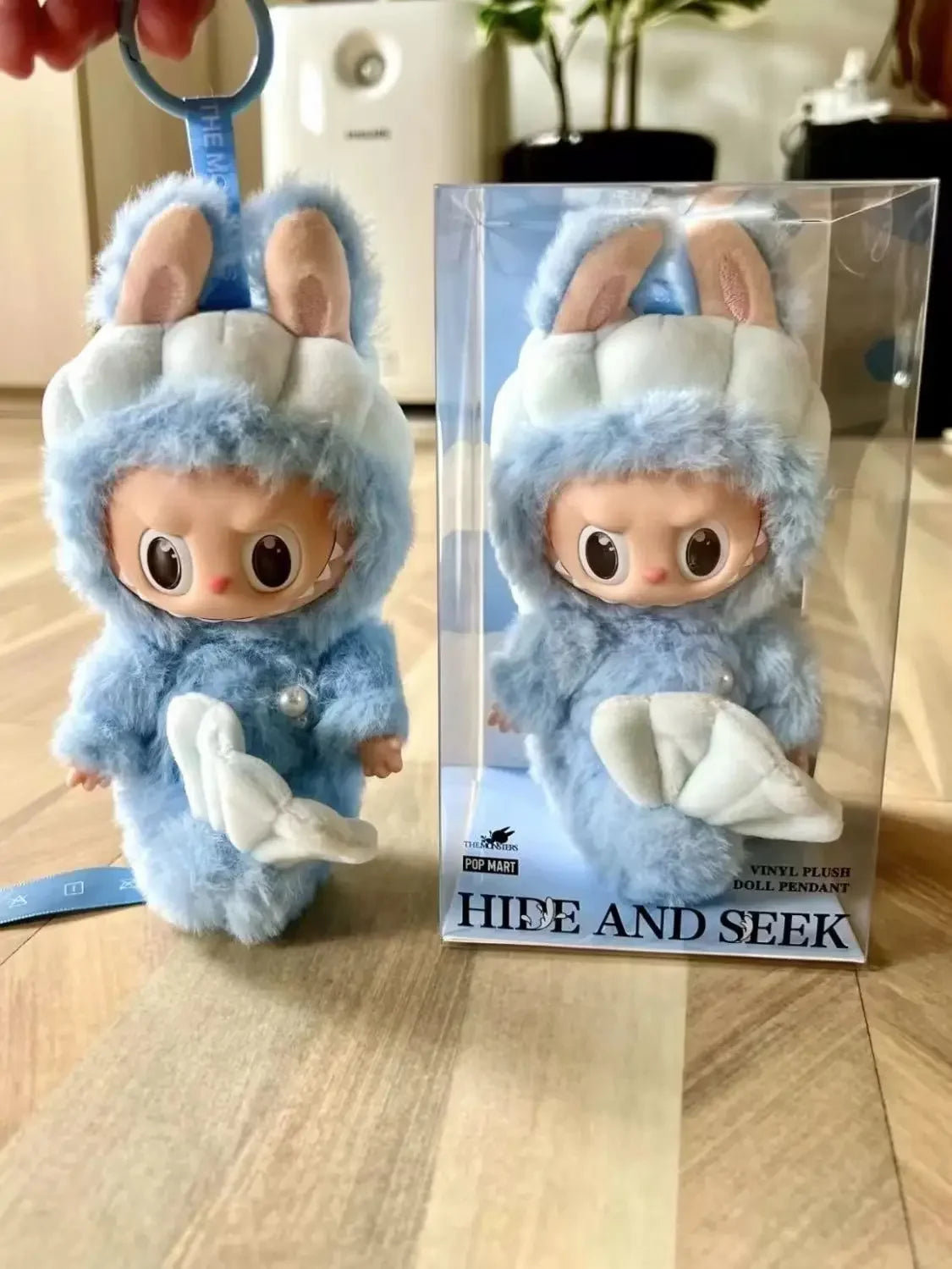 Blue Fairy Macaron Mermaid Heartbeat Bubble Plush Vinyl Face Flesh Doll Plush Pendant Keychain Cute Doll Toy Kids Gifts