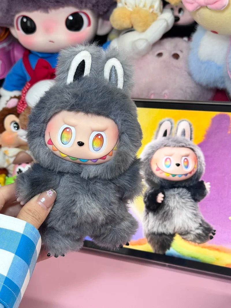 Genuine 17cm Labubu 3.0 Enamel Doll Hand-Changed Ornaments Hidden Id Collectible Bubble Toy Gift For Kids & Collectors