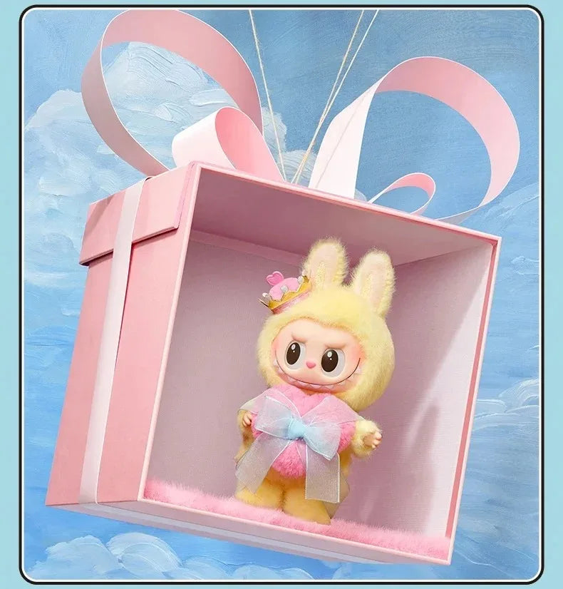 Cute Bunny King Doll Figure – Handmade Vinyl Toy Gift for Collectors and Kids