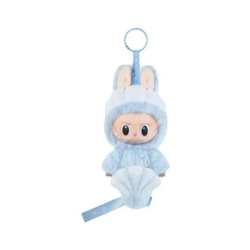 Blue Fairy Macaron Mermaid Heartbeat Bubble Plush Vinyl Face Flesh Doll Plush Pendant Keychain Cute Doll Toy Kids Gifts