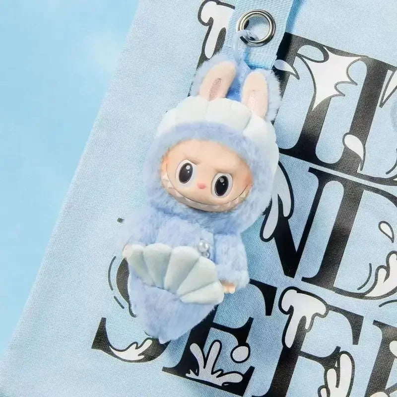 Blue Fairy Macaron Mermaid Heartbeat Bubble Plush Vinyl Face Flesh Doll Plush Pendant Keychain Cute Doll Toy Kids Gifts