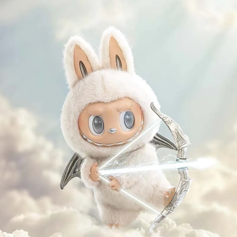 PopMart Labubu Little Angel Zimomo Heartbeat Blind Box Toy Figure