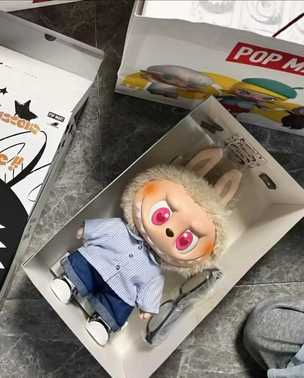 Cute Bunny King Doll Figure – Handmade Vinyl Toy Gift for Collectors and Kids