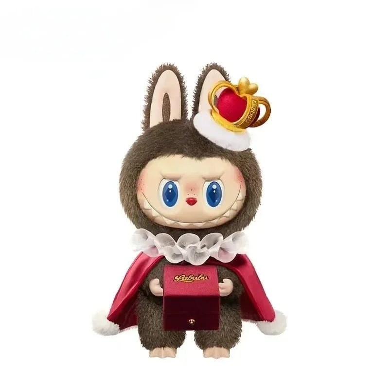 Cute Bunny King Doll Figure – Handmade Vinyl Toy Gift for Collectors and Kids