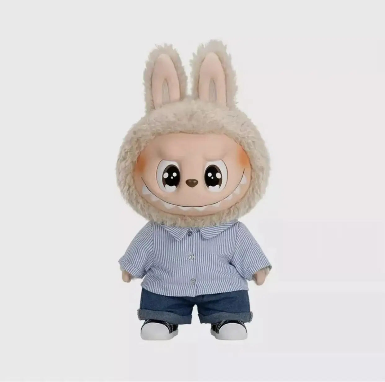 Cute Bunny King Doll Figure – Handmade Vinyl Toy Gift for Collectors and Kids