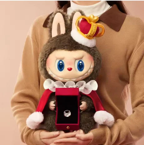 Cute Bunny King Doll Figure – Handmade Vinyl Toy Gift for Collectors and Kids