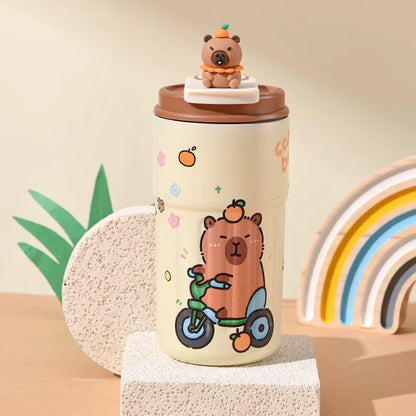 PopMart Labubu Designer Toy – Cute Blind Box Collectible Mini Figure Stainless Steel Mug