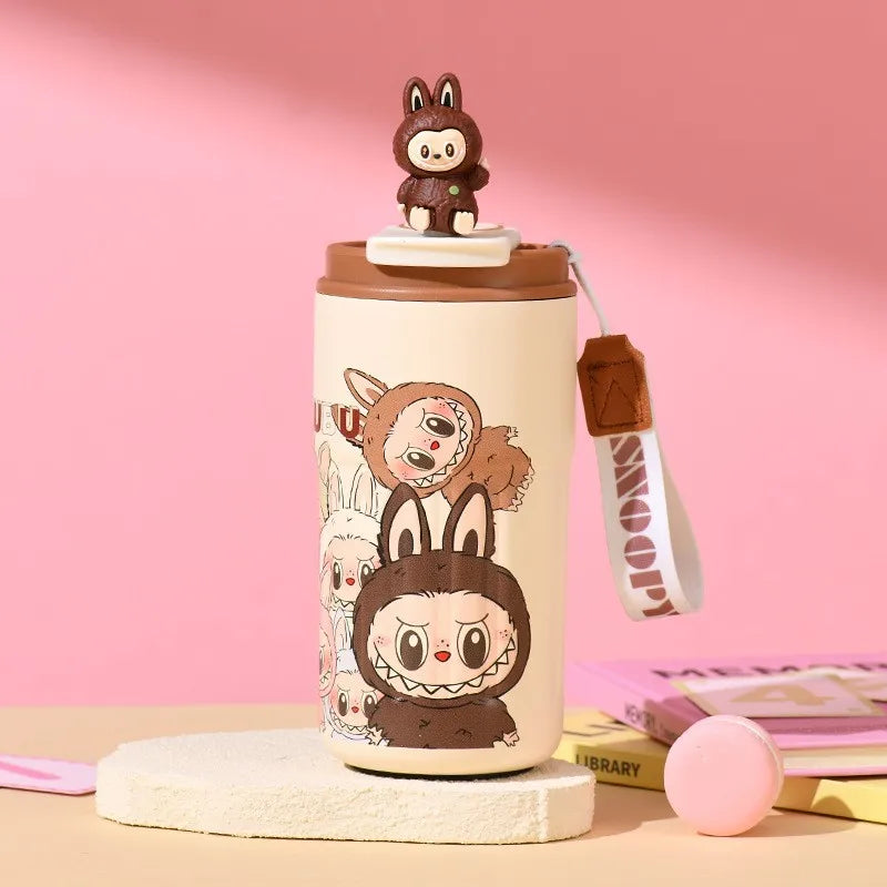 PopMart Labubu Designer Toy – Cute Blind Box Collectible Mini Figure Stainless Steel Mug