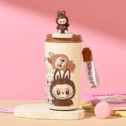 PopMart Labubu Designer Toy – Cute Blind Box Collectible Mini Figure Stainless Steel Mug