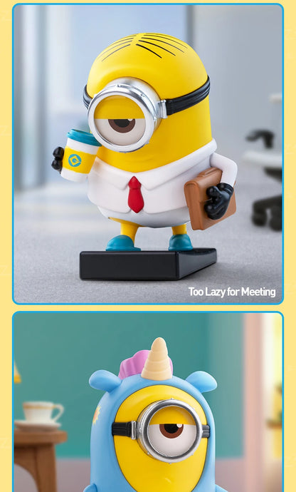 POP MART Minions Lazy Every Day Series Figures 1PC/12PCS Blind Box POPMART