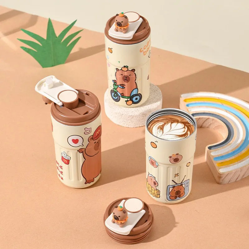 PopMart Labubu Designer Toy – Cute Blind Box Collectible Mini Figure Stainless Steel Mug