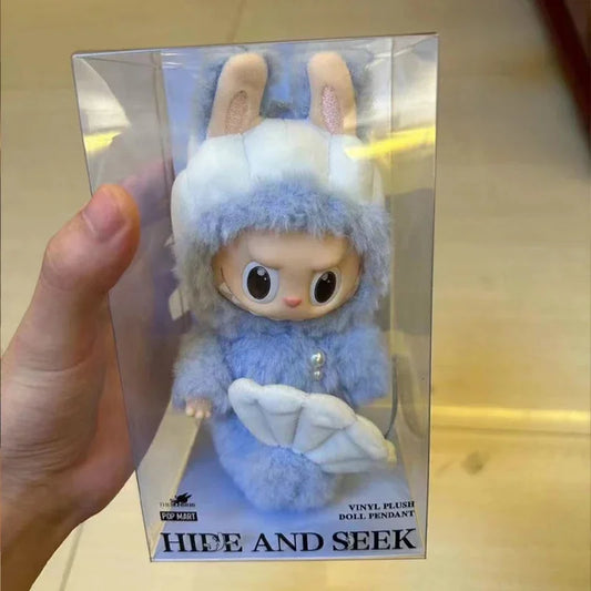 Blue Fairy Macaron Mermaid Heartbeat Bubble Plush Vinyl Face Flesh Doll Plush Pendant Keychain Cute Doll Toy Kids Gifts