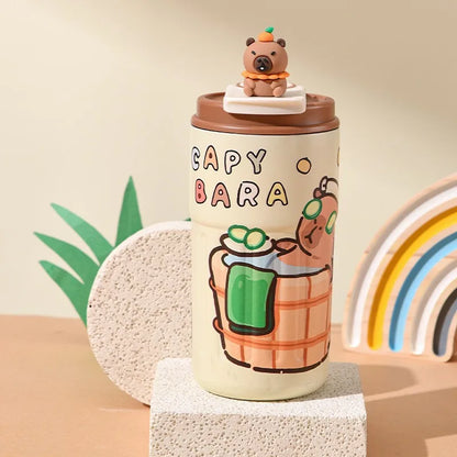 PopMart Labubu Designer Toy – Cute Blind Box Collectible Mini Figure Stainless Steel Mug