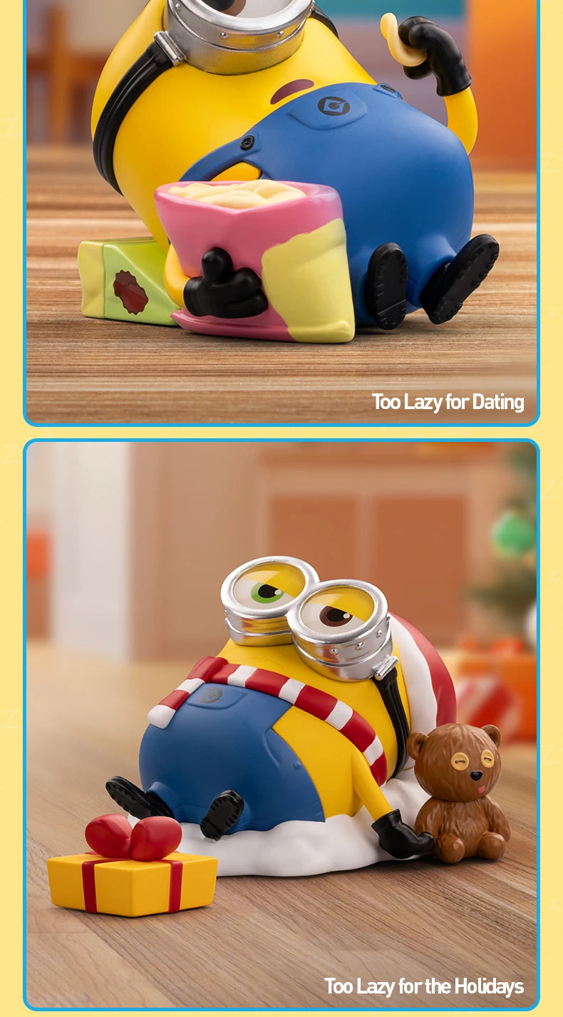 POP MART Minions Lazy Every Day Series Figures 1PC/12PCS Blind Box POPMART