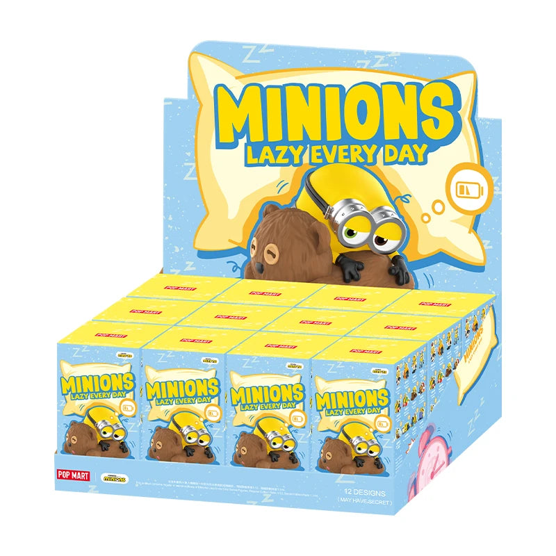POP MART Minions Lazy Every Day Series Figures 1PC/12PCS Blind Box POPMART
