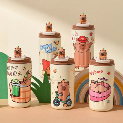 PopMart Labubu Designer Toy – Cute Blind Box Collectible Mini Figure Stainless Steel Mug