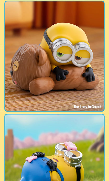 POP MART Minions Lazy Every Day Series Figures 1PC/12PCS Blind Box POPMART