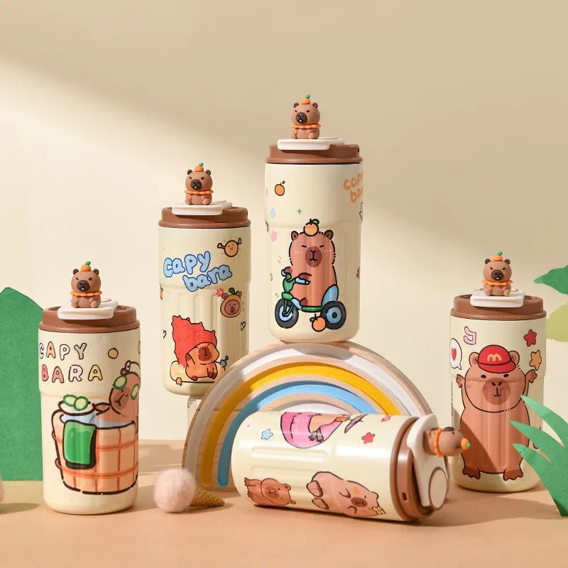 PopMart Labubu Designer Toy – Cute Blind Box Collectible Mini Figure Stainless Steel Mug