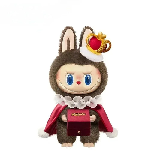 Cute Bunny King Doll Figure – Handmade Vinyl Toy Gift for Collectors and Kids