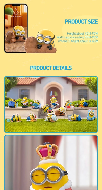 POP MART Minions Lazy Every Day Series Figures 1PC/12PCS Blind Box POPMART