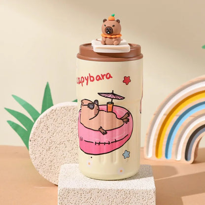 PopMart Labubu Designer Toy – Cute Blind Box Collectible Mini Figure Stainless Steel Mug